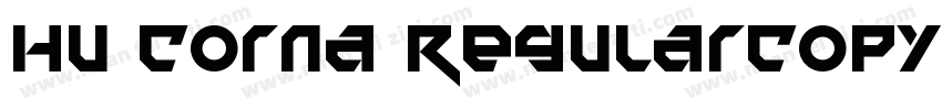 Hu Corna RegularCopyright (c) 1997字体转换